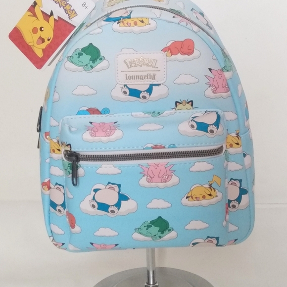 🎉HP🎉Loungefly Pokemon Sleeping Characters Mini Backpack NWT - Picture 3 of 5